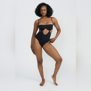 NWT Riot Swim Malia One-Piece Full Coverage Black